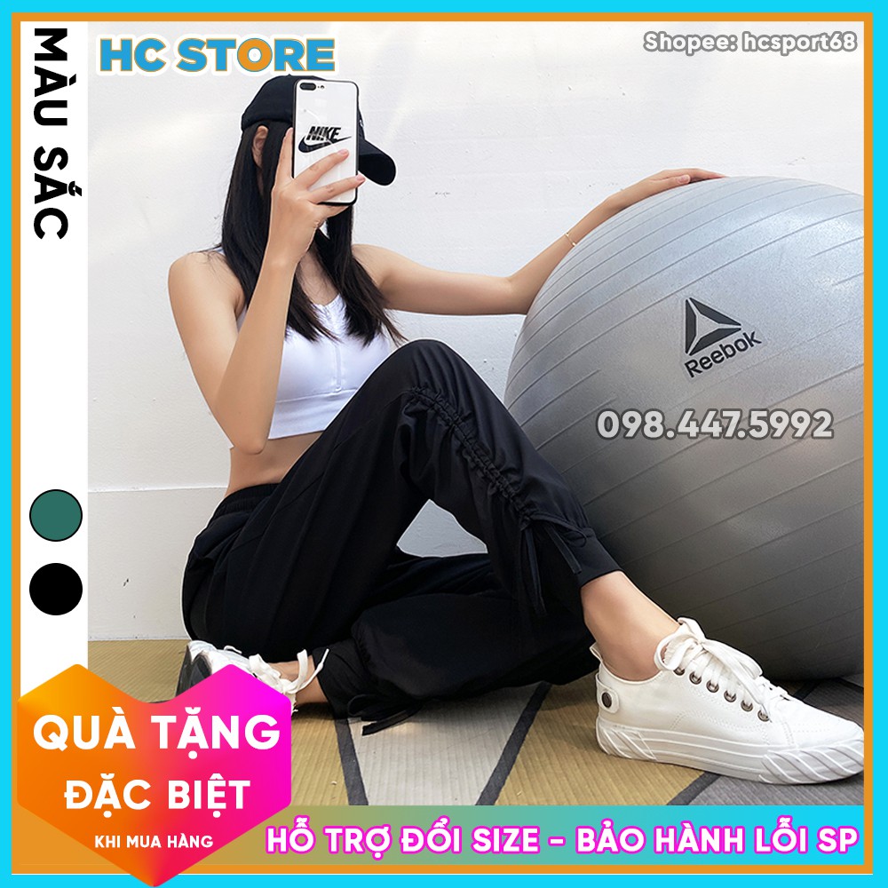 Quần Jogger Nữ QJ04 Tập Gym Yoga, Nhảy Rumba, Ông Quần Cách Điệu Có Dây Rút, Phong Rộng, Trẻ Trung Năng Động- HcSport68