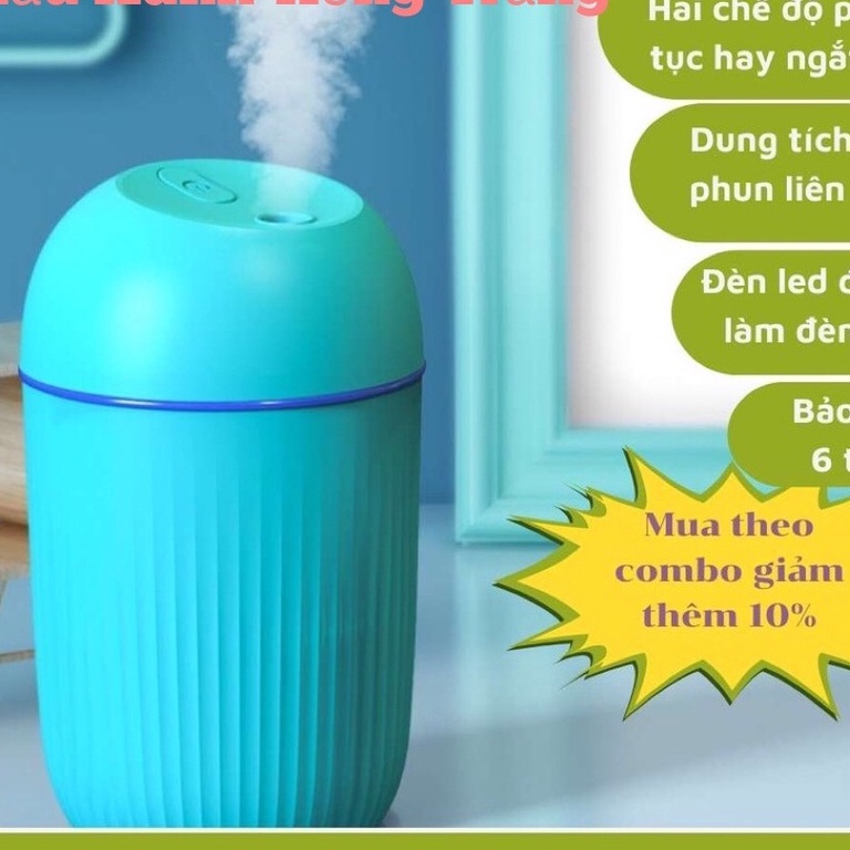 Máy Xông Tinh Dầu 330ml Mini H20 Khuếch Tán Tinh Dầu Phòng Ngủ Giúp Ngủ Ngon Và Đuổi Muỗi