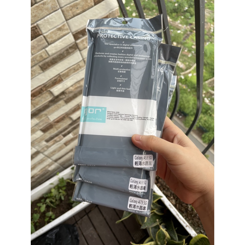 Ốp lưng Samsung Galaxy A73, A53, A33 A23 5G hãng Gor silicon ,cao cấp, trong suốt, gờ bảo vệ Camera