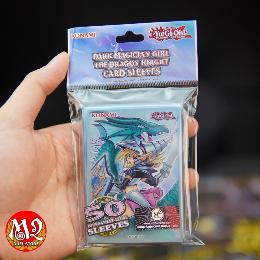 Bọc bài yugioh Dark Magician Girl the Dragon Knight Card Sleeves - 50 cái nguyên seal - Kích thước 63x90 mm