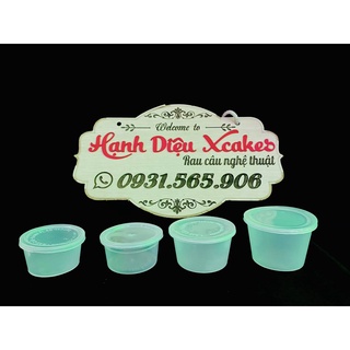 Set 50 Hộp Tim Flan Nhựa có nắp Flan BT Flan Mai Flan số 1 số 2