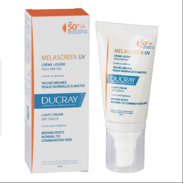 Ducray Melascreen Sun Cream SPF 50+ UVA - Kem chống nắng, hạn chế và làm giảm tăng sắc tố da do nắng