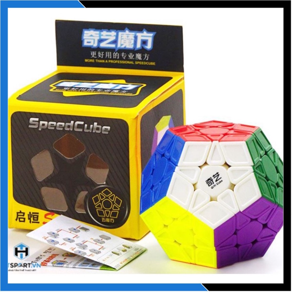 RuBik Lập Phương, Rubik Megaminx Qiyi Khối Lập Phương Không Viền, Đồ Chơi Phát Triễn Trí Tuệ