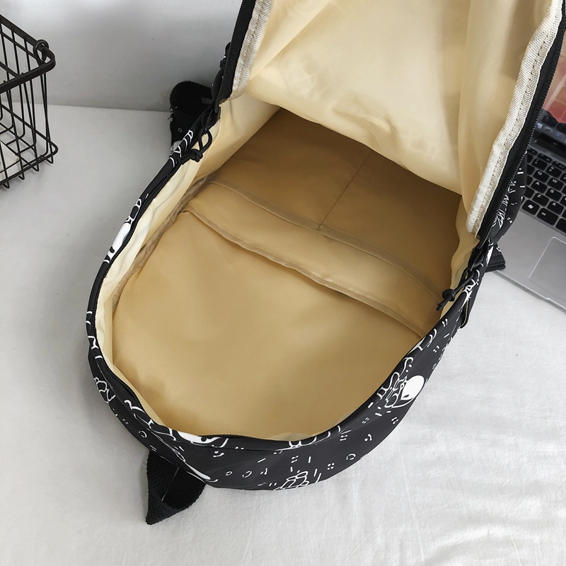 Ba lô đeo vai prettyzys 2022 15.6 inch kích thước lớn thời trang Hàn Quốc dễ thương