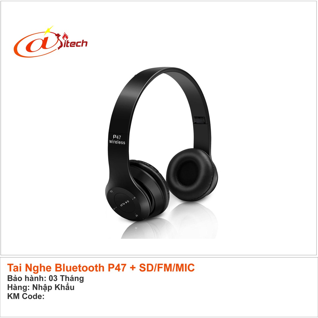 Tai Nghe Bluetooth Solo P47 Nghe Cực Hay