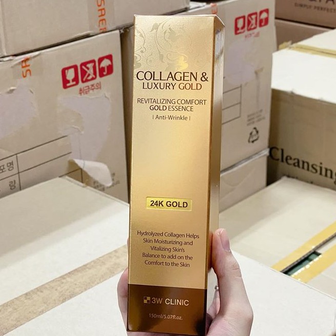 Serum Dưỡng Tái Tạo Da Collagen & Luxury Gold 3W Clinic.