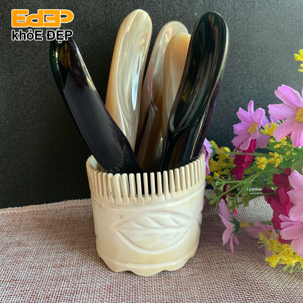 Cây Cạo Gió Massage Day Ấn Huyệt Chất Liệu Sừng - Dụng Cụ Diện Chẩn (Thông Kinh Mạch, Mát Xa, Làm Đẹp, Chăm Sóc Da,...)