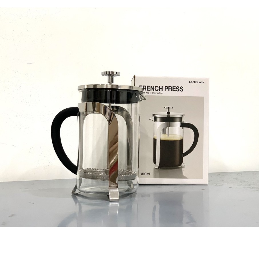 Bình pha cafe kiểu Pháp 800ml Lock&Lock French Pres  - LLG019 Phin cà phê inox