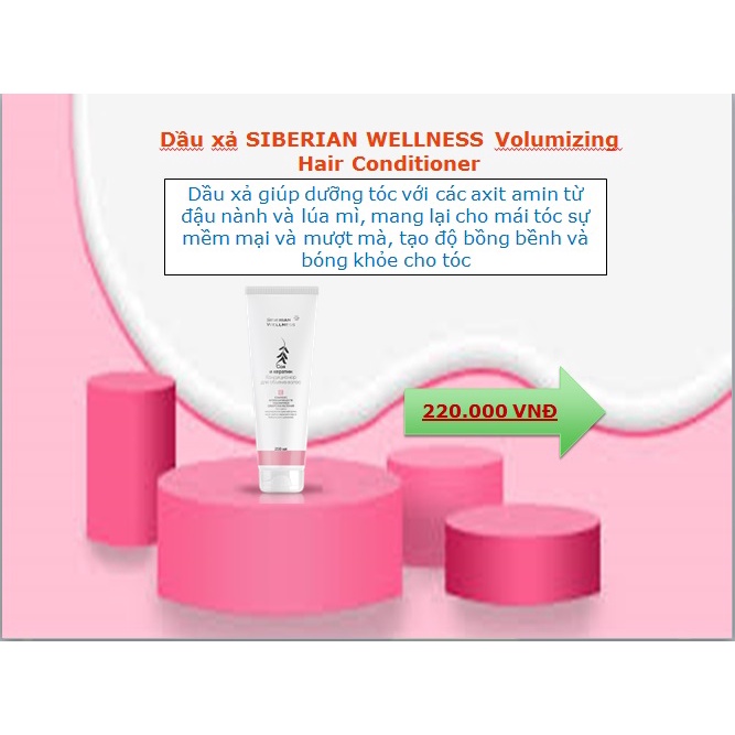 Dầu xả SIBERIAN WELLNESS Volumizing Hair Conditioner