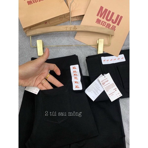 [FREESHIP - HÀNG LOẠI 1] QUẦN LEGGING MUUJI TÚI GIẤY XỊN