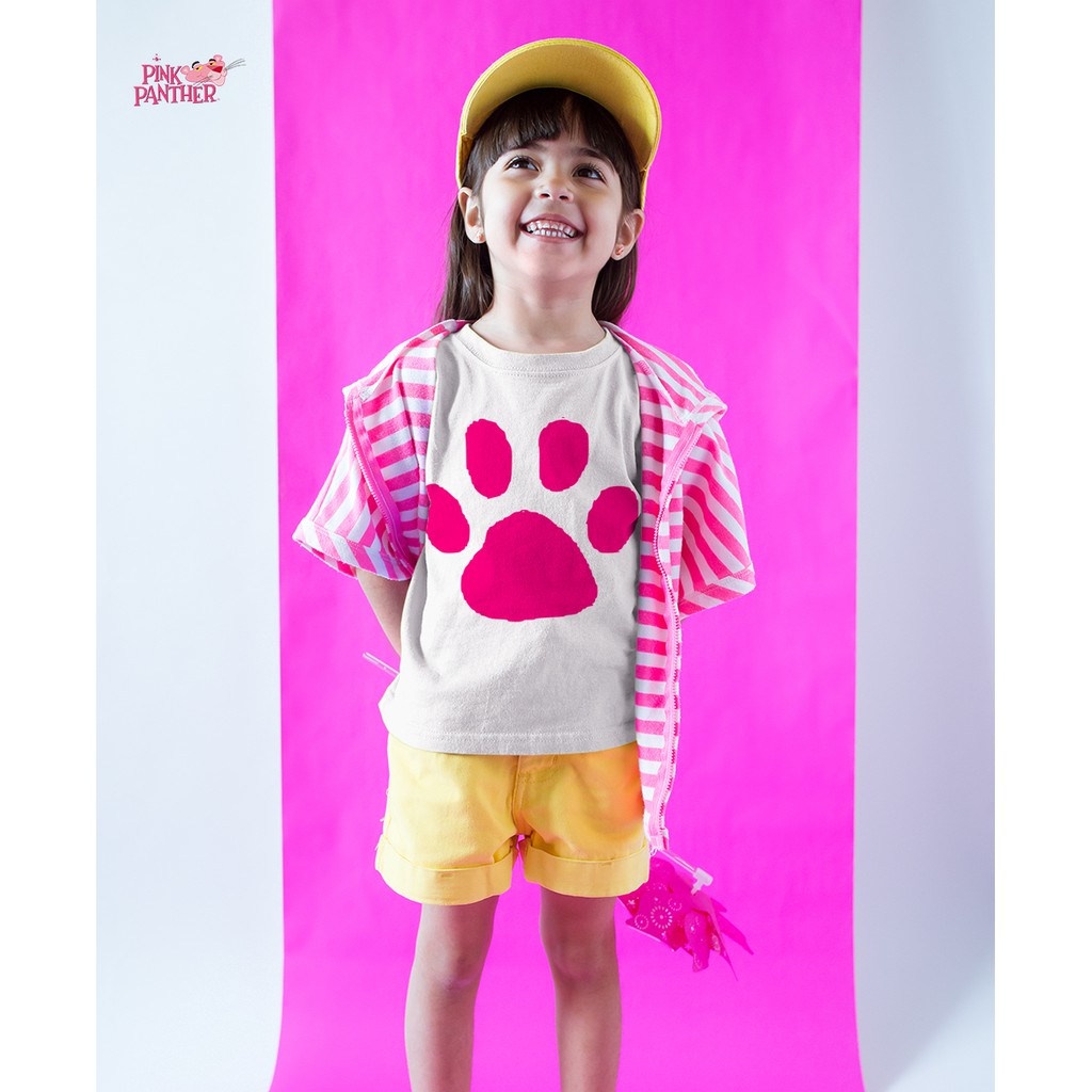 Áo thun Cotton Unisex - Movie - Pink Panther - Logo Pink Panther