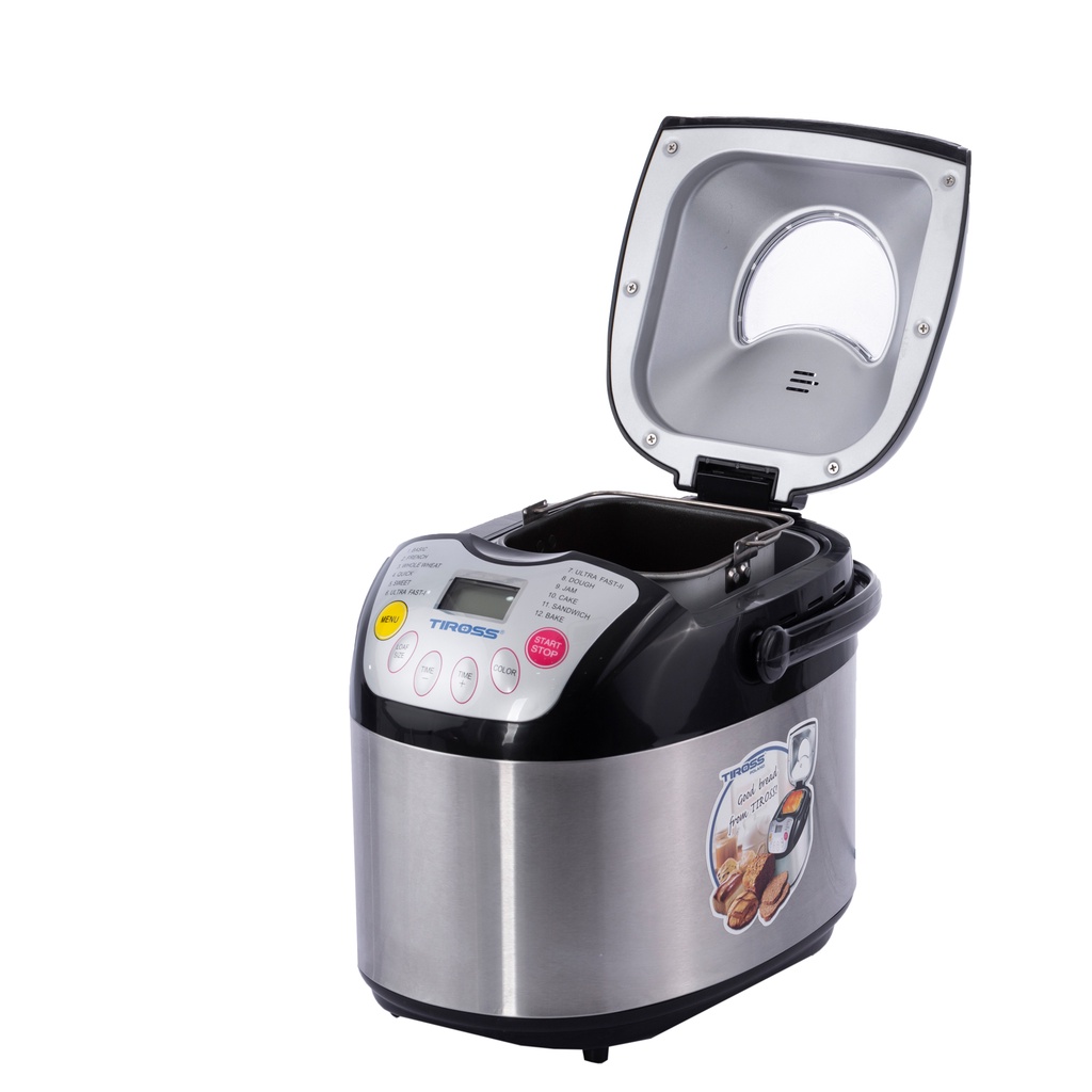 Máy làm bánh mì 12 chức năng Tiross TS821, bảo hành chính hãng 12 tháng