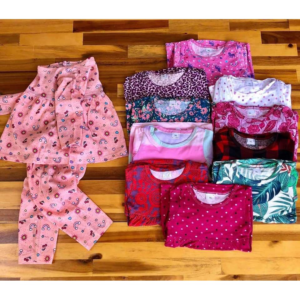 Bộ babydoll thu đông cho bé gái từ 0-5 tuổi