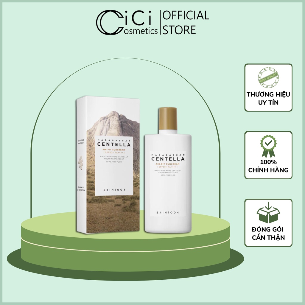 Kem Chống Nắng Hàn Quốc Chiết Xuất Rau Má Madagascar Centella Skin 1004 50ml - CICI2022CN03