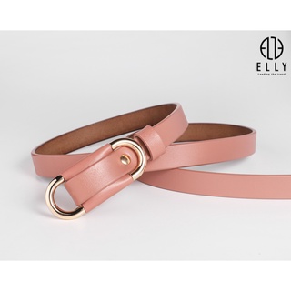 [Deal sang chảnh]  Dây thắt lưng nữ cao cấp da thật ELLY – ED57