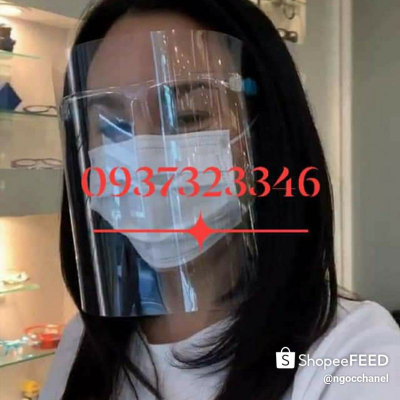 Kính bảo hộ chống giọt bắn khói bụi hiệu quả Face Shield chính hãng