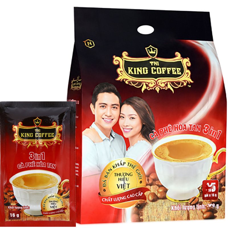 Cà Phê Hòa Tan 3in1 King Coffee Túi 45 Gói x 16G