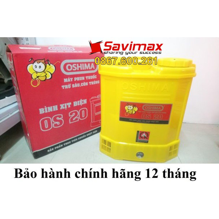 Bình xịt điện Oshima OS20-BẢO HÀNH 12 THÁNG