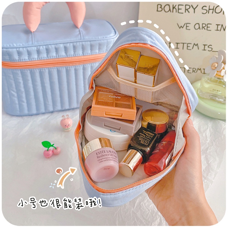 [Hàng mới về] Túi đựng mỹ phẩm nhỏ gọn sức chứa lớn 2021 mới cao cấp cho nữ