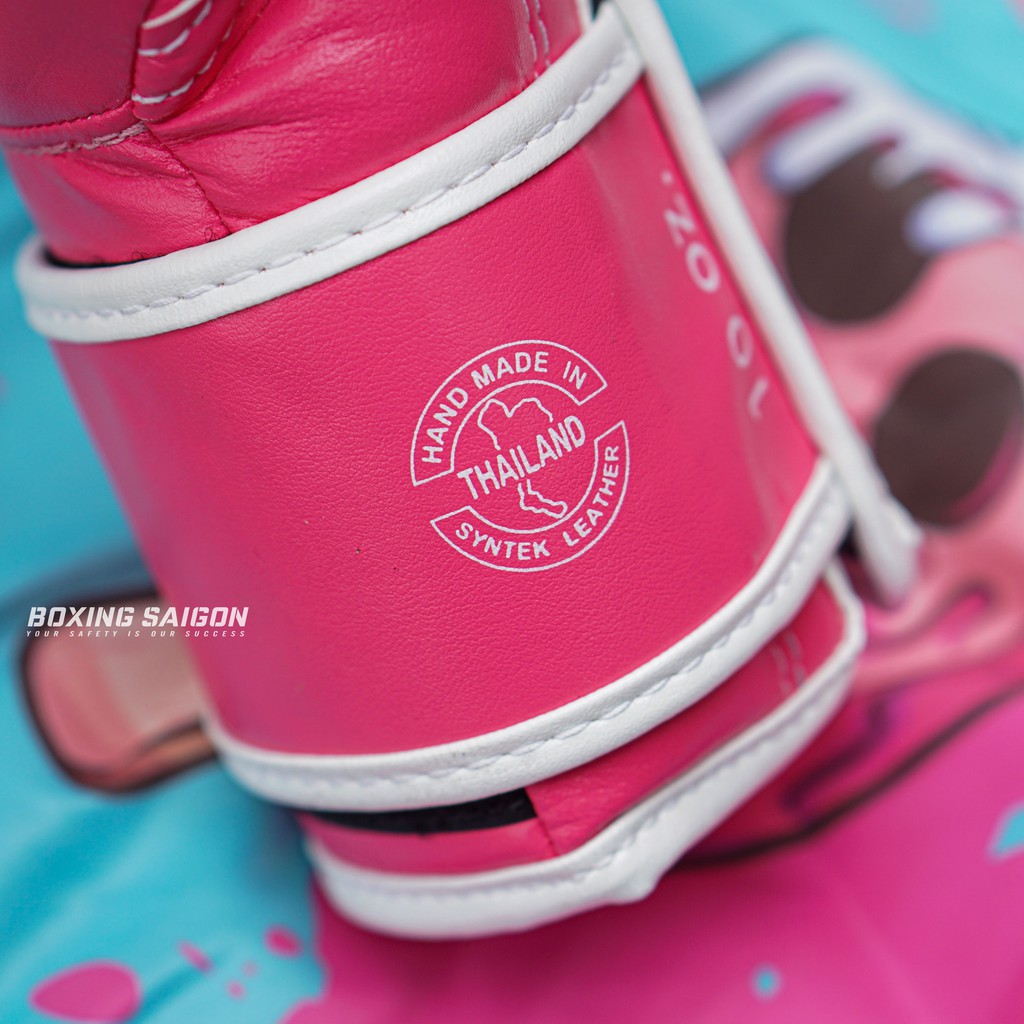 Găng tay boxing Fairtex BGV14P - Pink/White