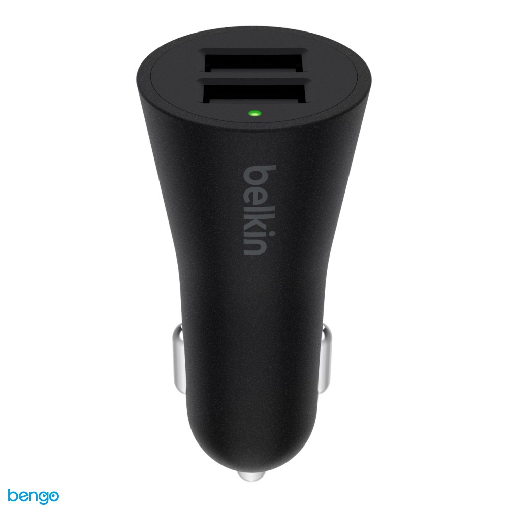 Sạc xe hơi Belkin BOOST↑UP™ 2 cổng USB-A 24W - F8M930btBLK