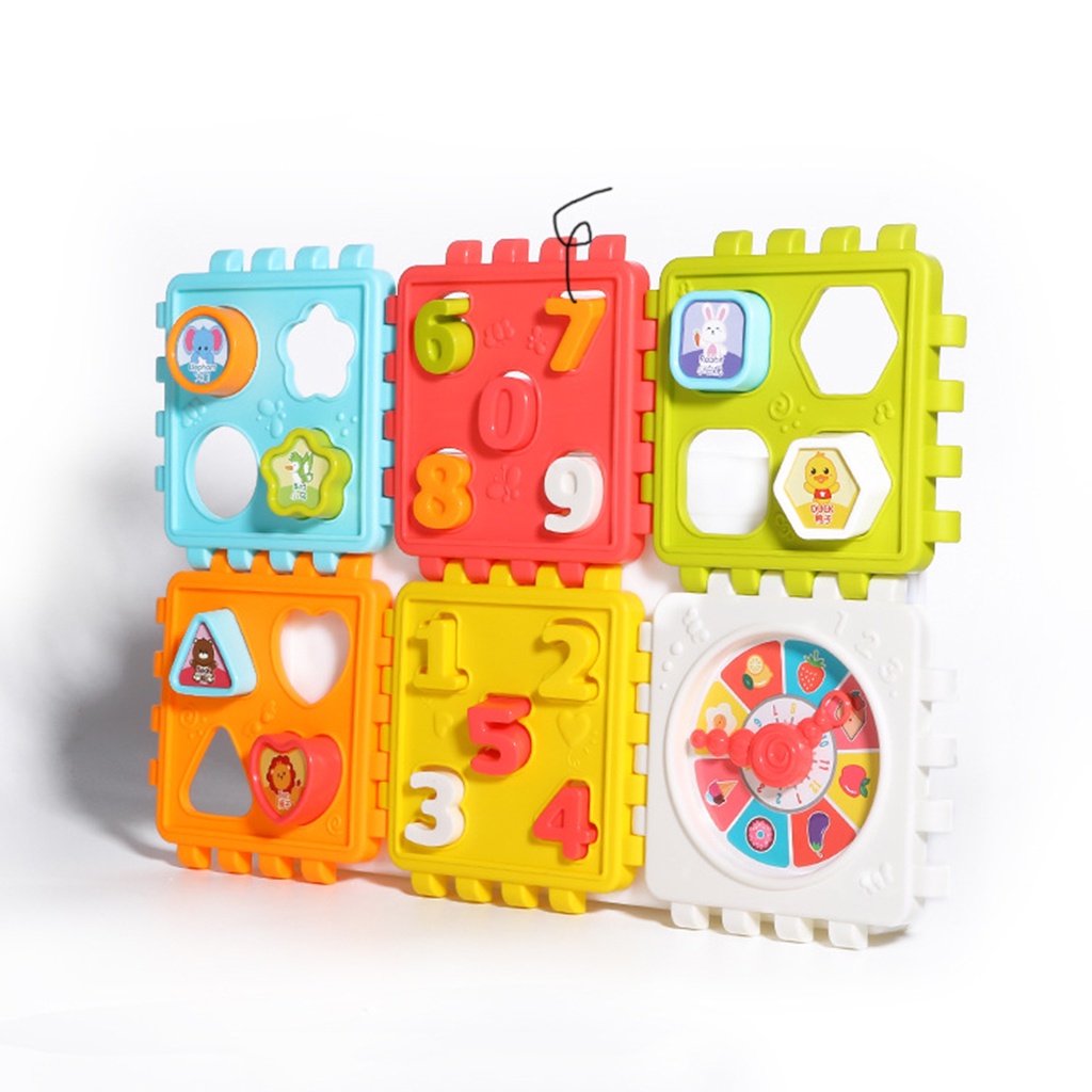 Đồ chơi khối lập phương xếp hình giáo dục sớm thú vị cho bé