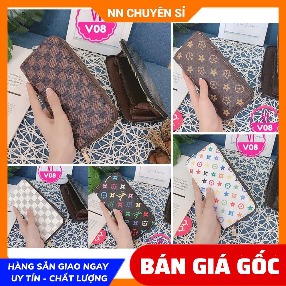 VÍ DA IN LOGO CHUẨN QC SIÊU ĐẸP ❤100% ẢNH THẬT❤ VÍ NỮ