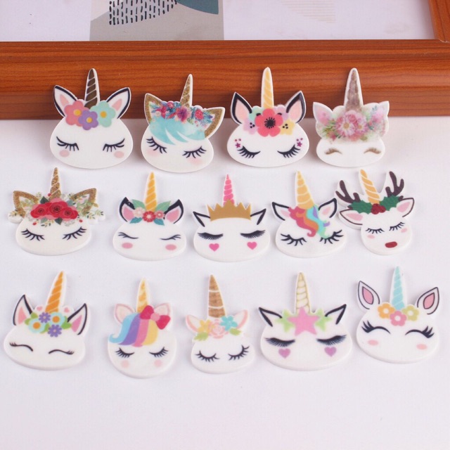 charm ngựa unicon trang trí slime