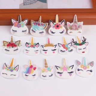 charm ngựa unicon trang trí slime