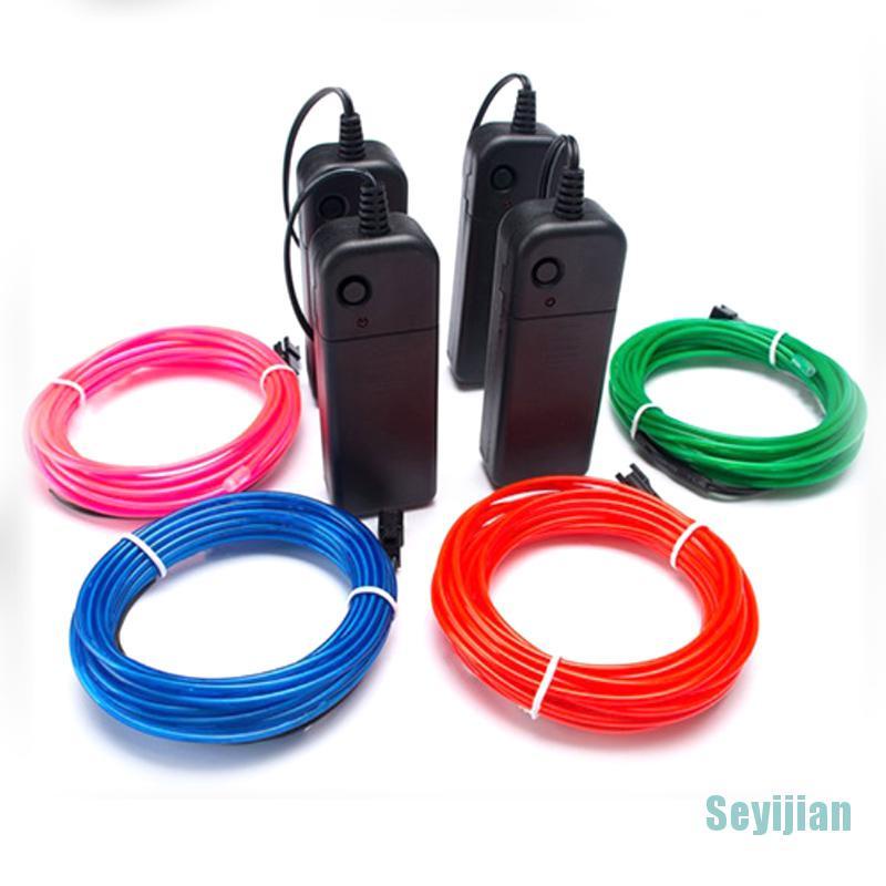 Cuộn dây đèn led neon trang trí xe hơi dài 1/ 3/ 5m DIY
