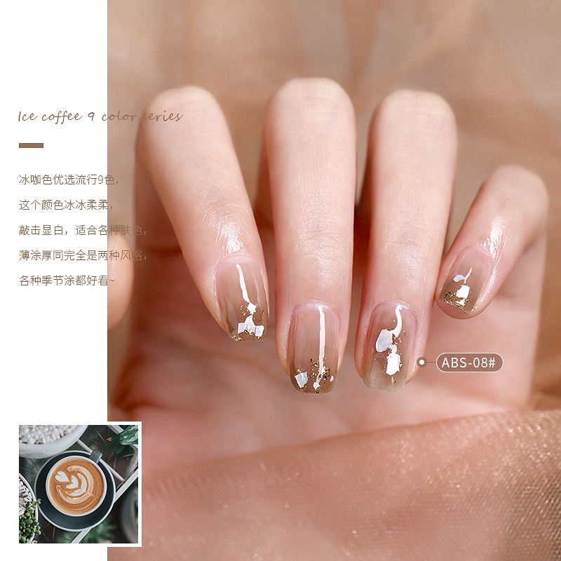 Sơn gel AS THẠCH set 9 chai mã ABS dung tích 15ml