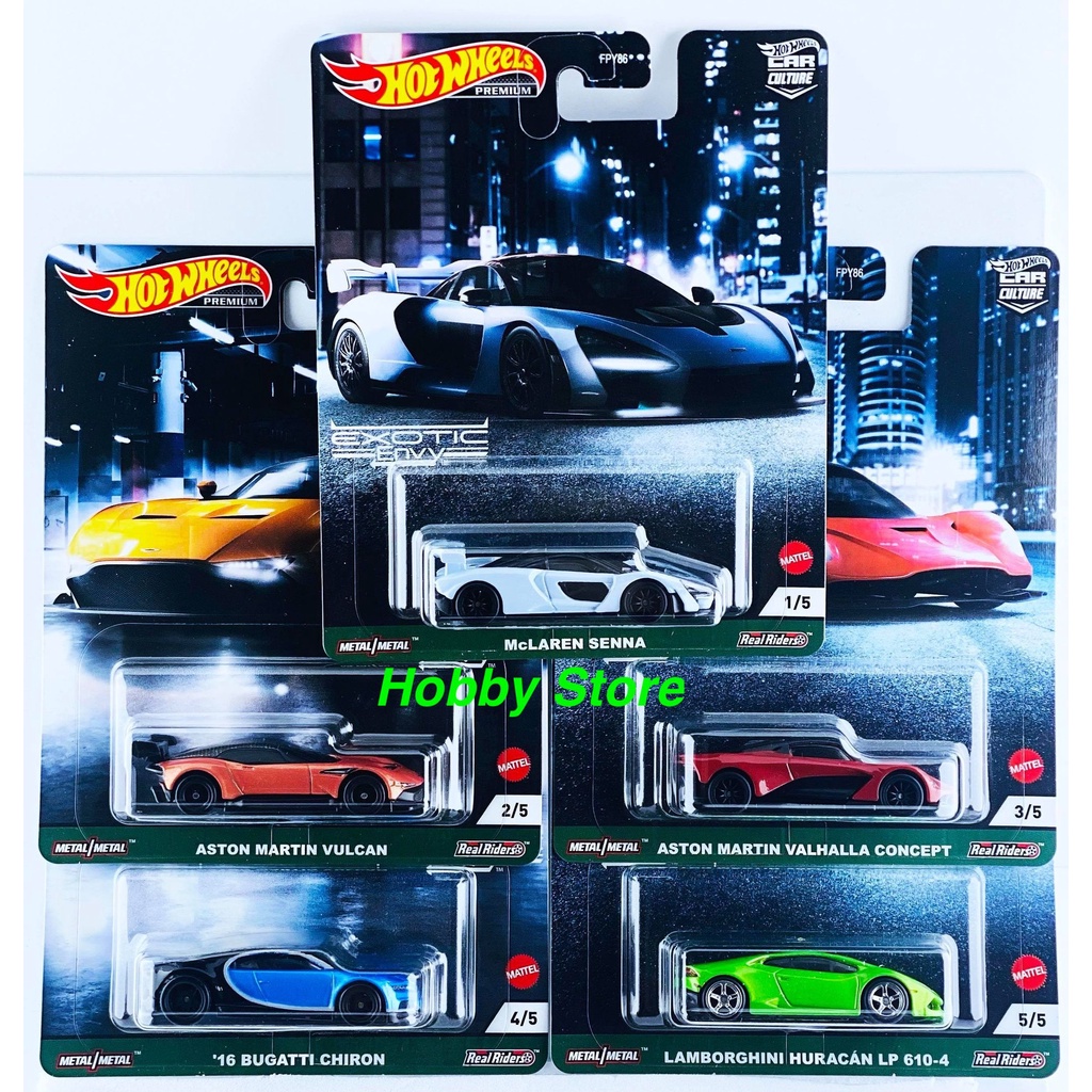 Hobby Store xe mô hình Hot Wheels Premium Exotic Envy Set Lẻ