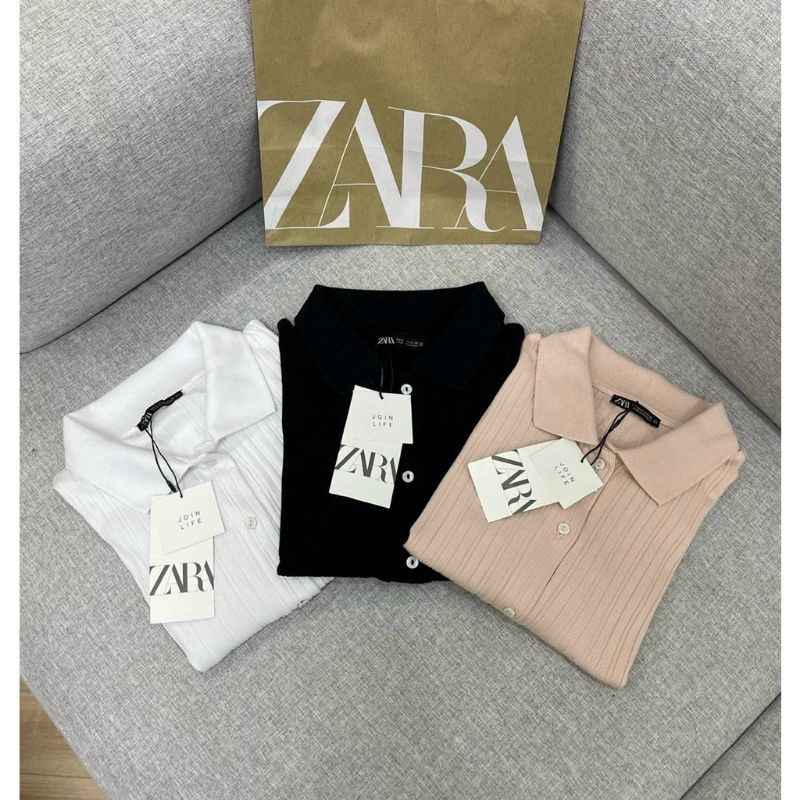 ÁO POLO KHUY ZR MÀU Trắng,Đen,Hồng VNXK