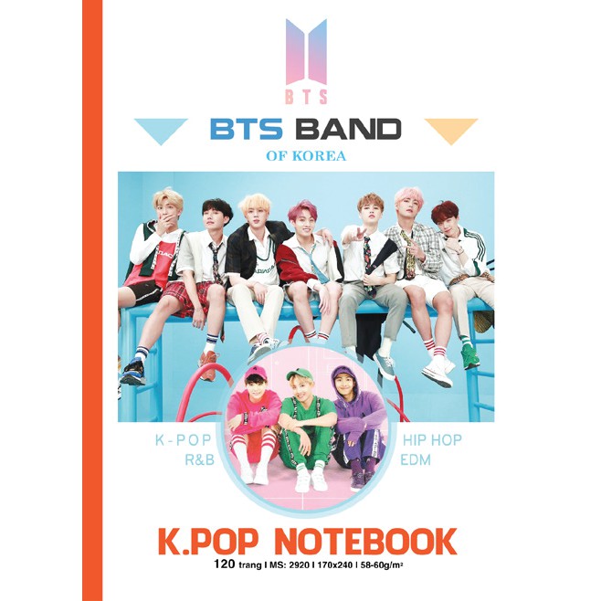VỞ KẺ NGANG KPOP 120 TRANG