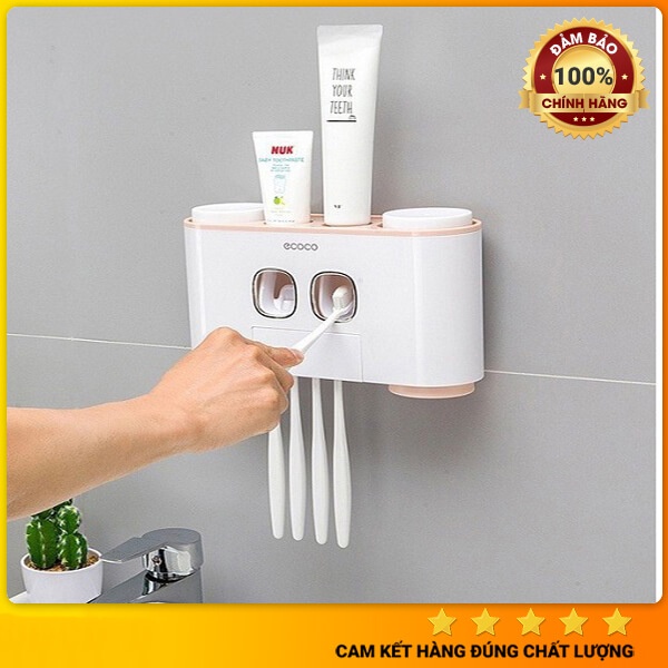 Bộ Nhả Kem Đánh Răng Tự Động Cao Cấp Ecoco