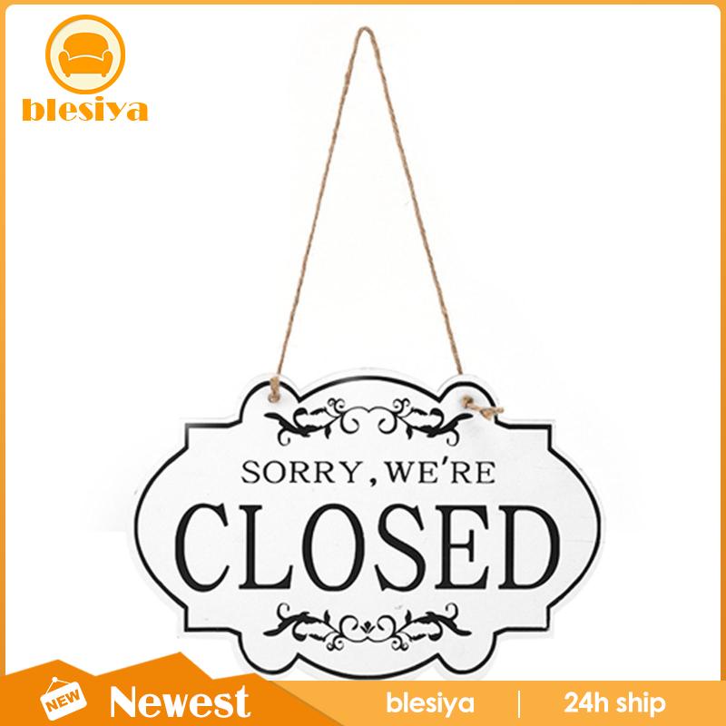 [Blesiya] Biển Hiệu Đóng Cửa Đóng Mở Bằng Gỗ Cho Cửa Hàng / Quán Pub /