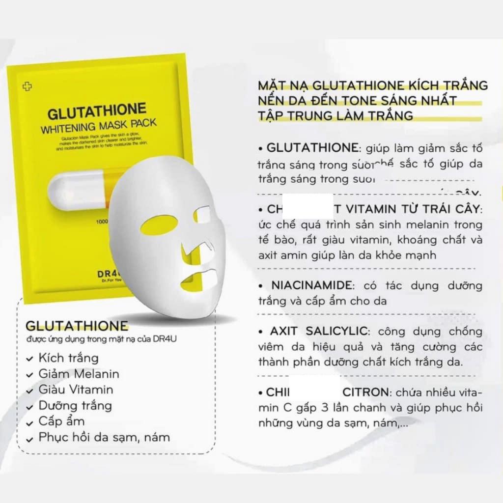 Mặt Nạ Dr4U Retinol, Glutathione Sáng Da Chống Lão Hóa (1 Miếng)
