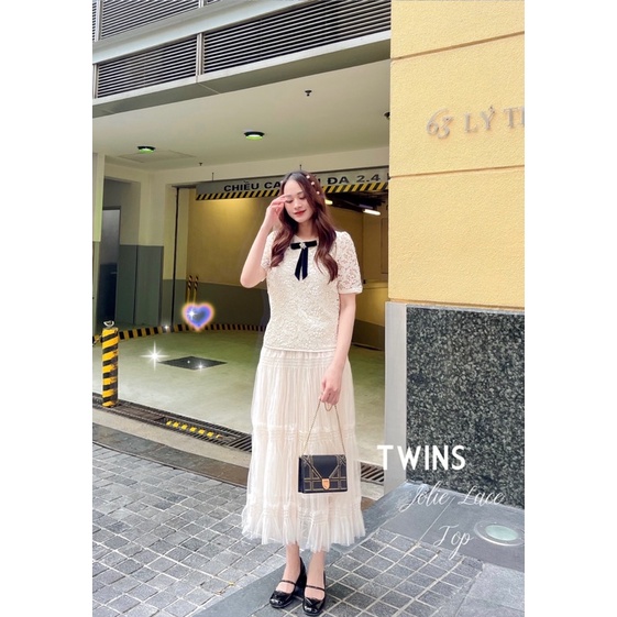Áo ren nữ kèm tag nơ đá sang chảnh (#𝙅𝙤𝙡𝙞𝙚 𝙡𝙖𝙘𝙚 𝙩𝙤𝙥 ✨ )