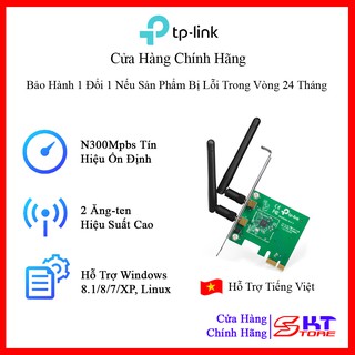 Card Mạng Thu Sóng Wifi PCI Express Tp-Link TL-WN881ND Chuẩn N Tốc Độ 300Mbps - Hàng Chính Hãng