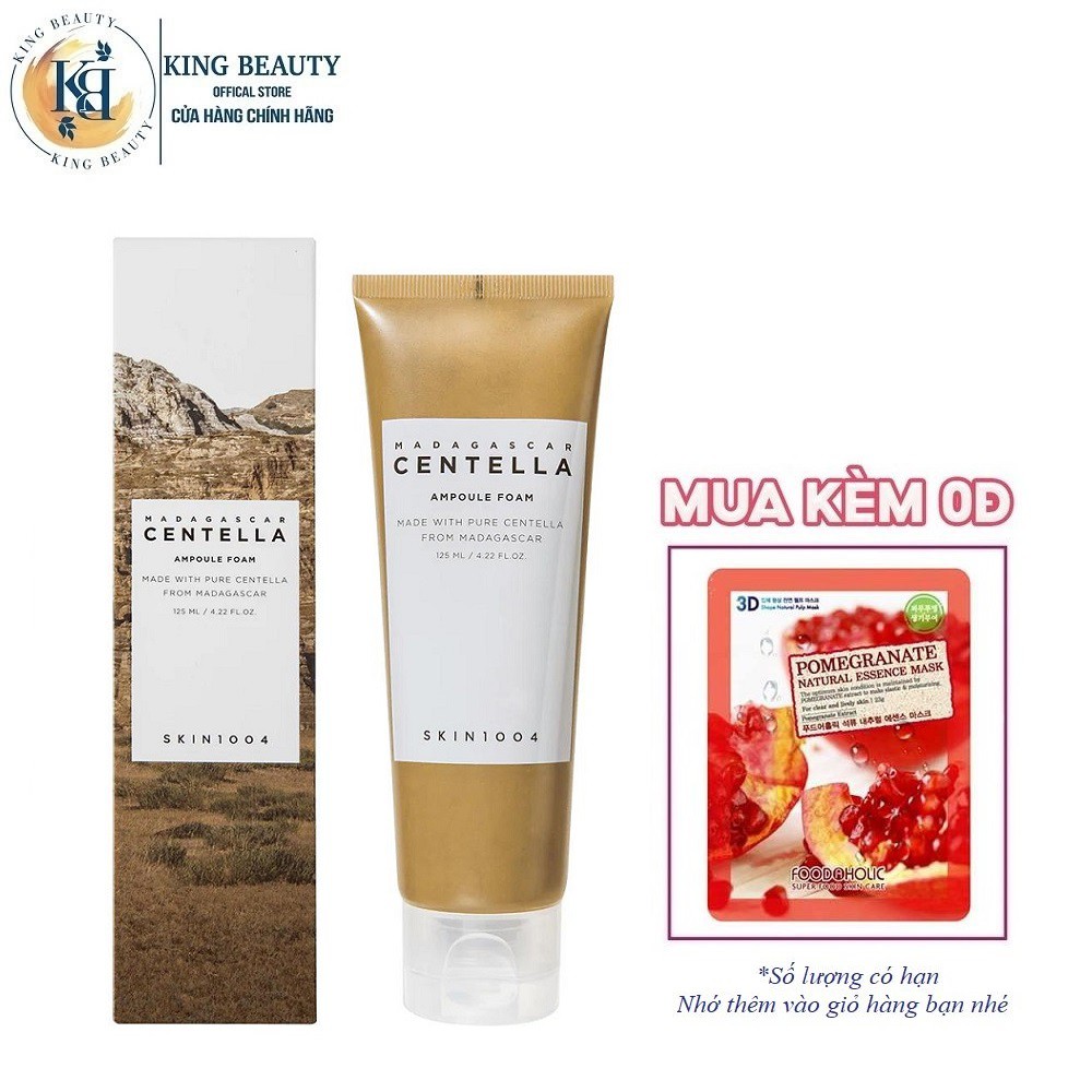 Sữa Rửa Mặt Giảm Mụn Chiết Xuất Rau Má Skin1004 Madagascar Centella Ampoule Foam 125ml