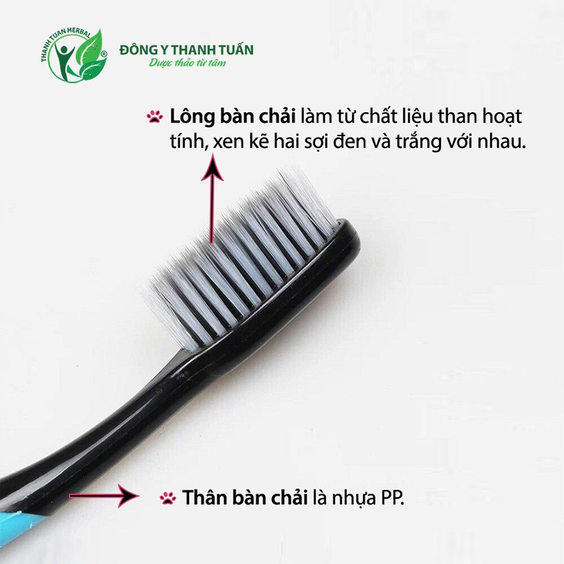 [New]Combo 5 Bàn Chải Đánh Răng BOSSI Than Tre Hoạt Tính Hàn Quốc