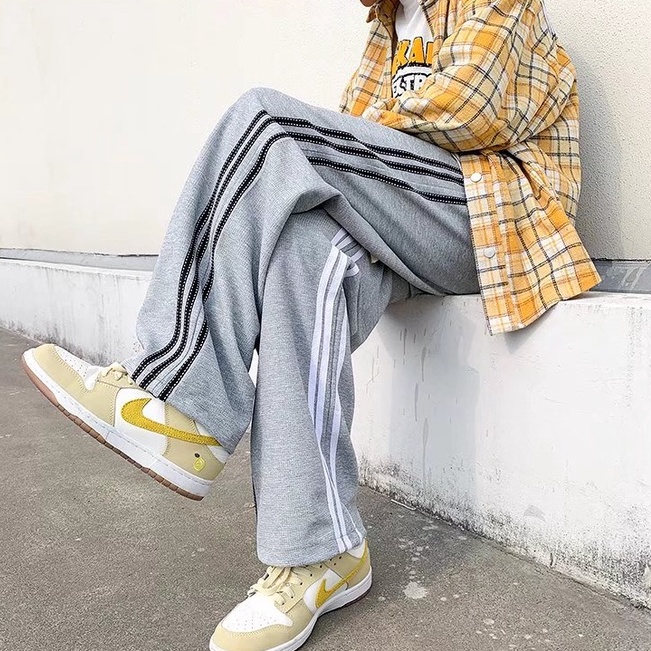 quần ống suông Sọc thời trang quần âu nam unisex quần thể thao nam dài chất đũi cao cấp quần jogger thể thao nam from rộng quần nữ trẻ tuổi quần baggy
