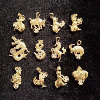 MẶT DÂY CHUYỀN 12 CON GIÁP BẠC TA