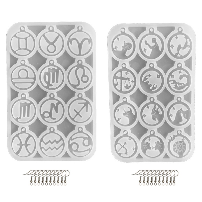 Khuôn Silicone Tạo Hình Cung Hoàng Đạo Làm Trang Sức DIY