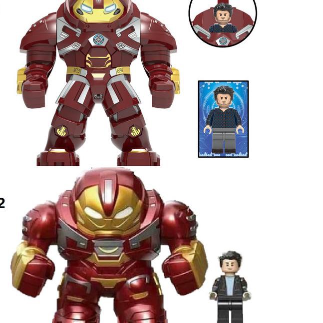 Mô Hình Đồ Chơi Lego Iron Man Hulkbuster Mark 44 + Mark 42