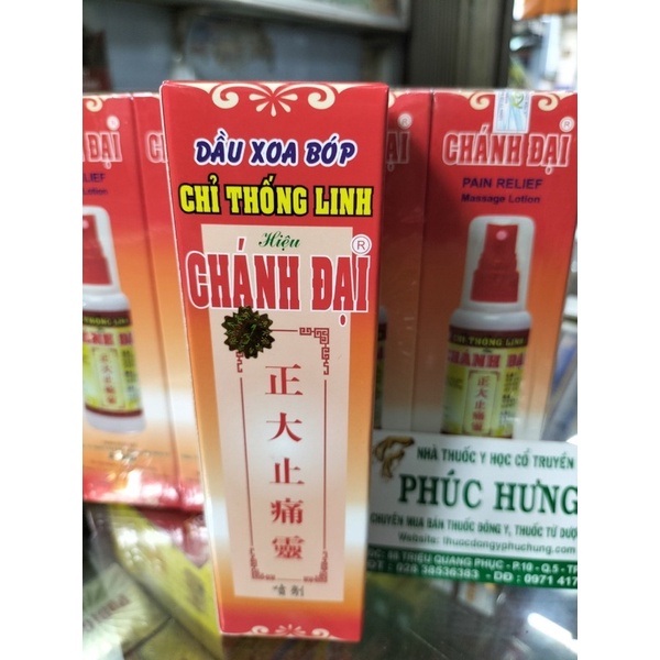 Dầu xoa bóp Chỉ Thống Linh_Chánh Đại loại xịt