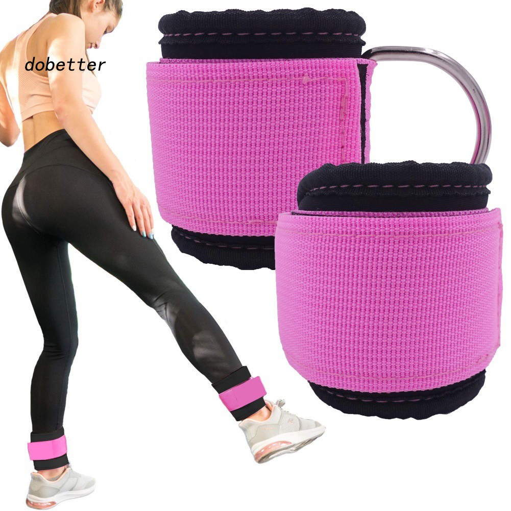 Bộ 2 Dây Đeo Mắt Cá Chân Chữ D Có Thể Điều Chỉnh Dùng Để Tập Gym