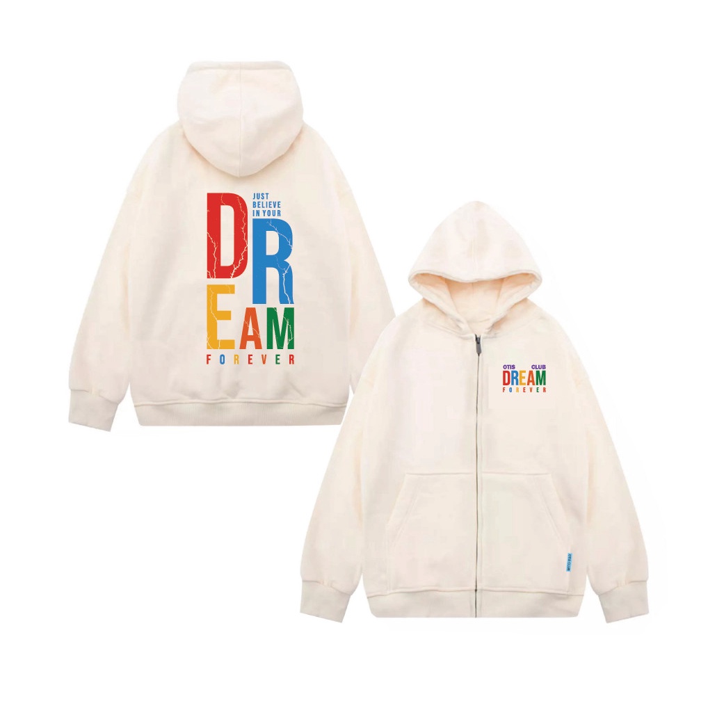 Áo khoác hoodie zip unisex local brand Otis Club - Hoodie zip kéo dream