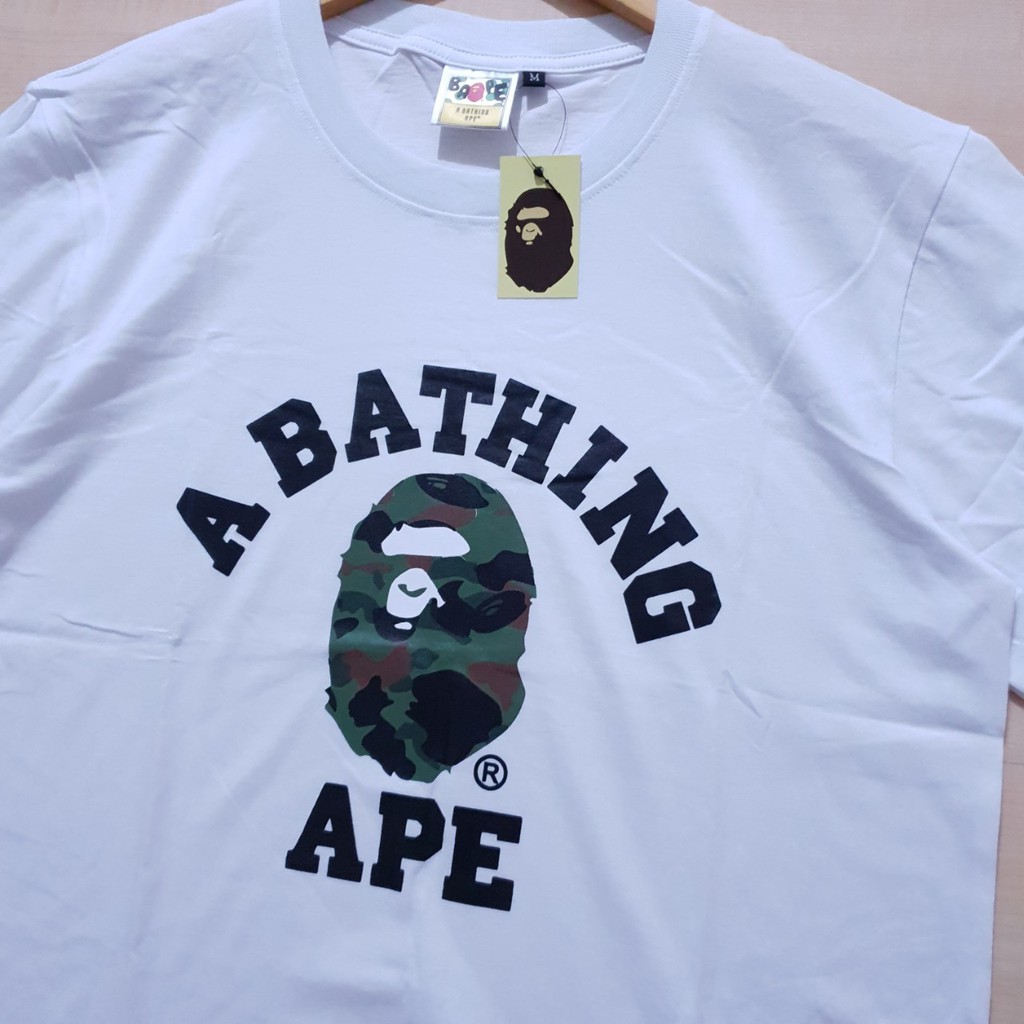 Bape Áo Sơ Mi Họa Tiết Rằn Ri Cá Tính