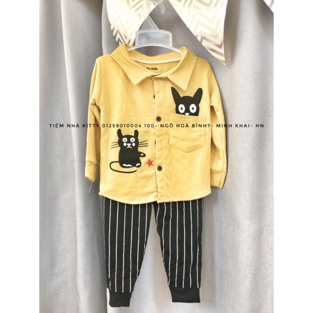 Set sơ mi + quần bé trai